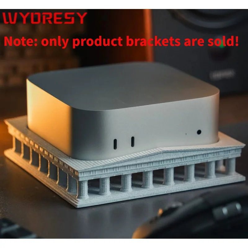 WYORESY for (Mac Mini M4) Roman Architectural Style Stand Shock Absorption Fast Heat Release Stable Host Accessories