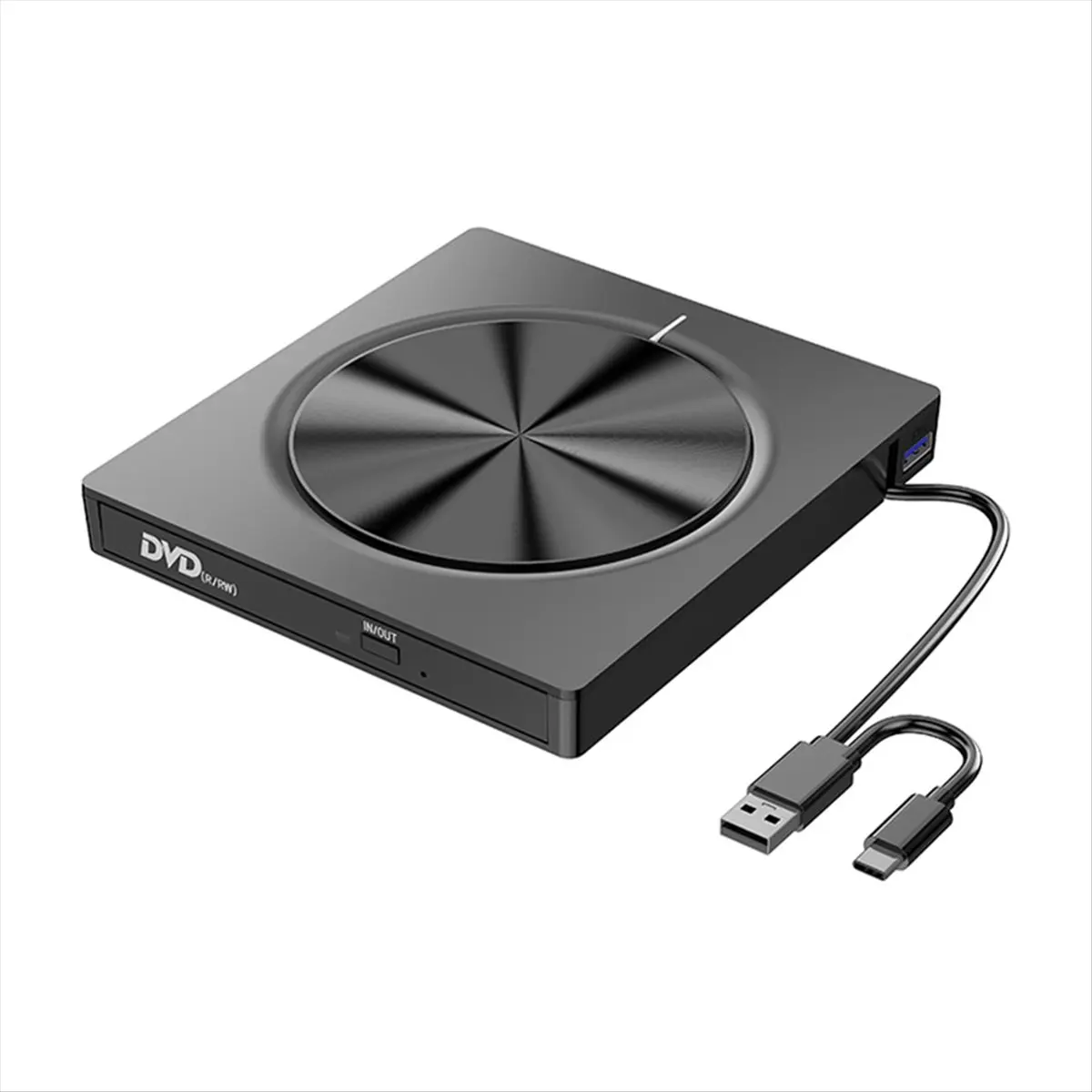 Eight in One Burner Portable External USB3.0/Type-C Dvd-Rw Disc Optical Drive Dvd-Rom Burner Multifunction DVD Drive