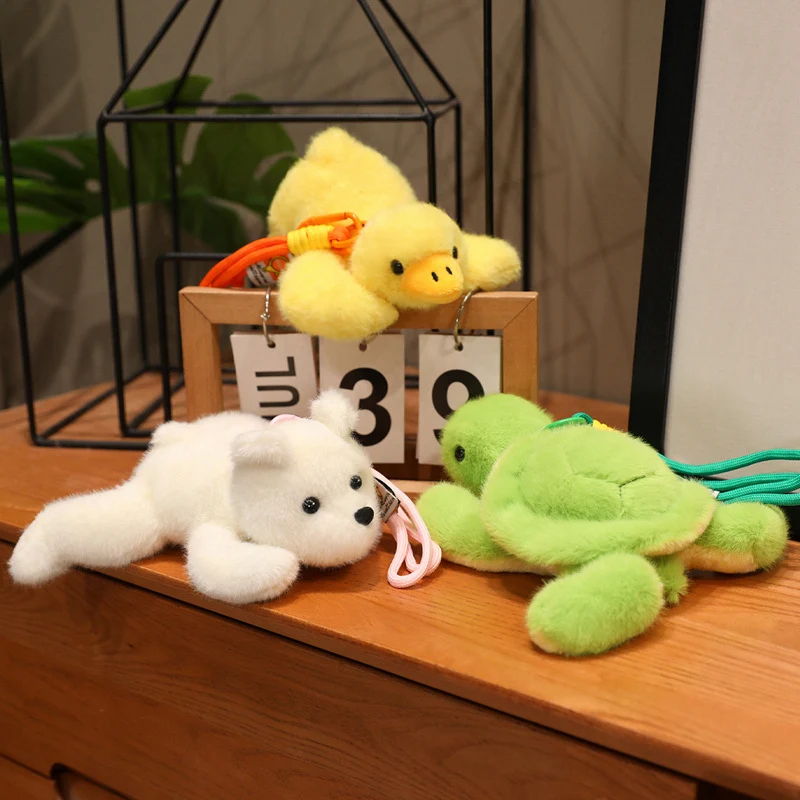 18cm kawaii dos desenhos animados animal de pelúcia brinquedo chaveiro bonito raposa/porco/cachorro brinquedo de pelúcia estatueta para presentes do feriado das crianças