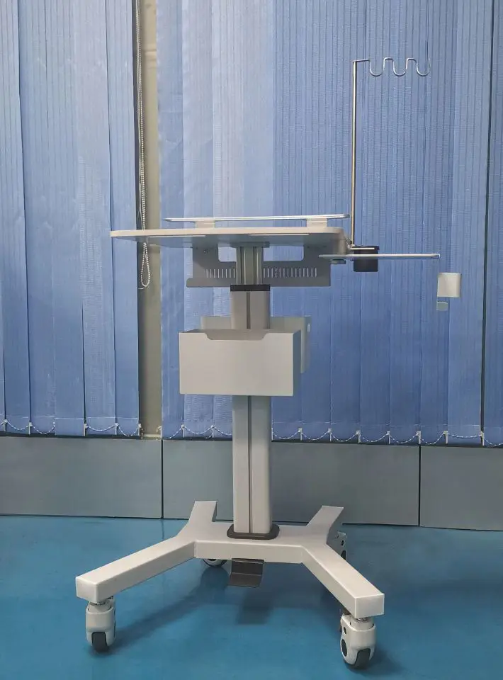 Airow Height Adjustable Dental Clinic Cart Oral Scanner Holder & Monitor Mount | Wheeled Medical Trolley for Hospital Clinic - view 3