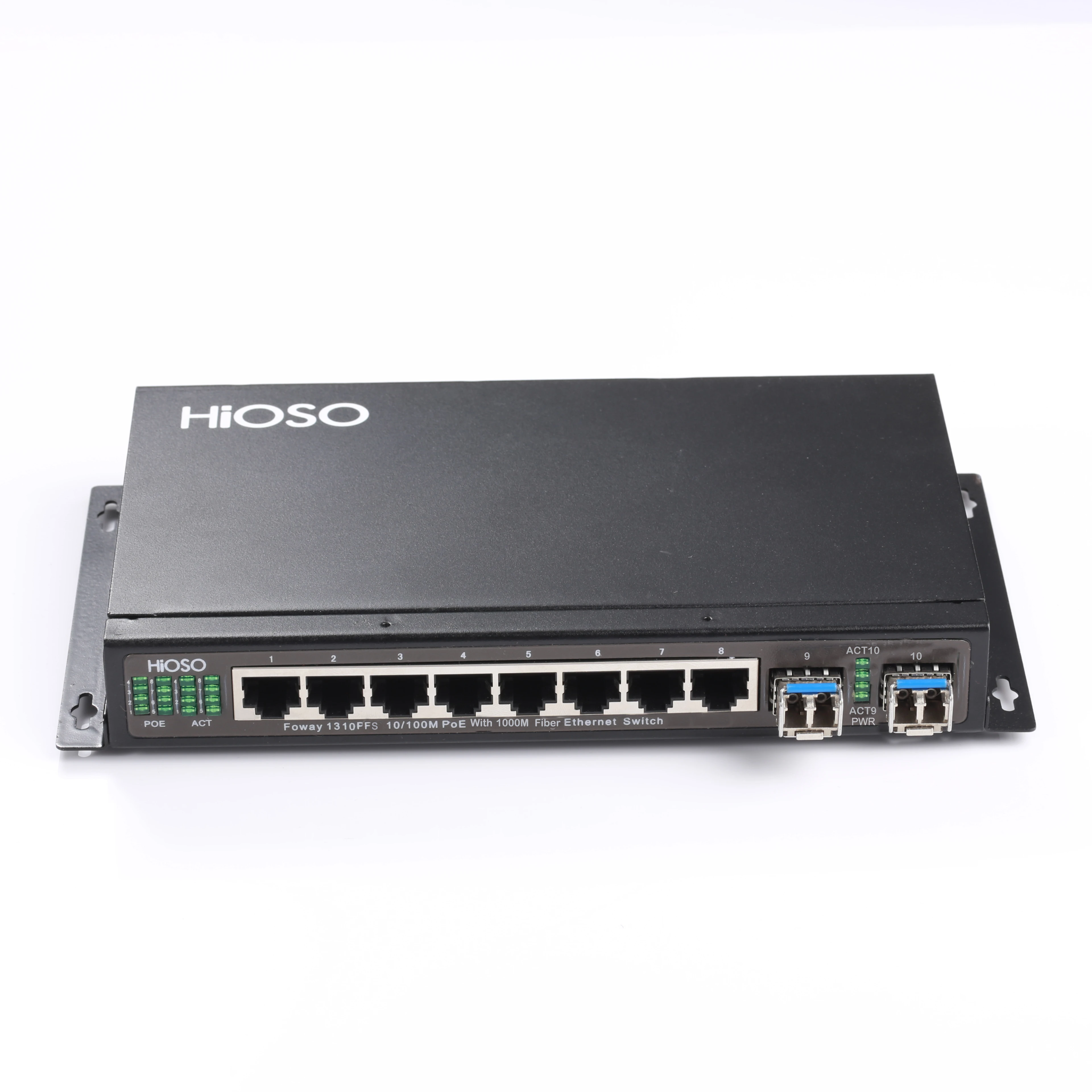 

Competitive price POE Switch 8 Ports 100M POE + 2 port 1000M SFP port DC48V 200W PoE Switch