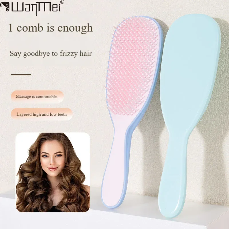 WANMEI Scalp Massage Comb Anti Knotting Comb Hair Long Handle Hair Brush Anti Static Hair Comb Beauty Hair Massage Comb Tools