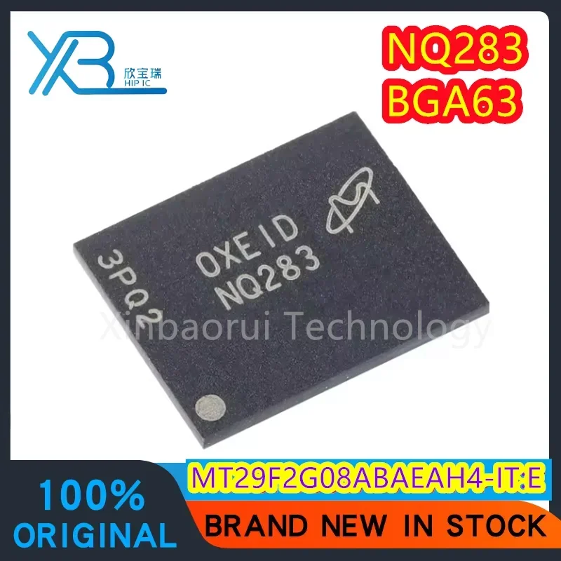 (1/5pieces) MT29F2G08ABAEAH4-IT:E Parts mark NQ283 BGA-63 flash memory chip IC 100% brand new and original Electronics