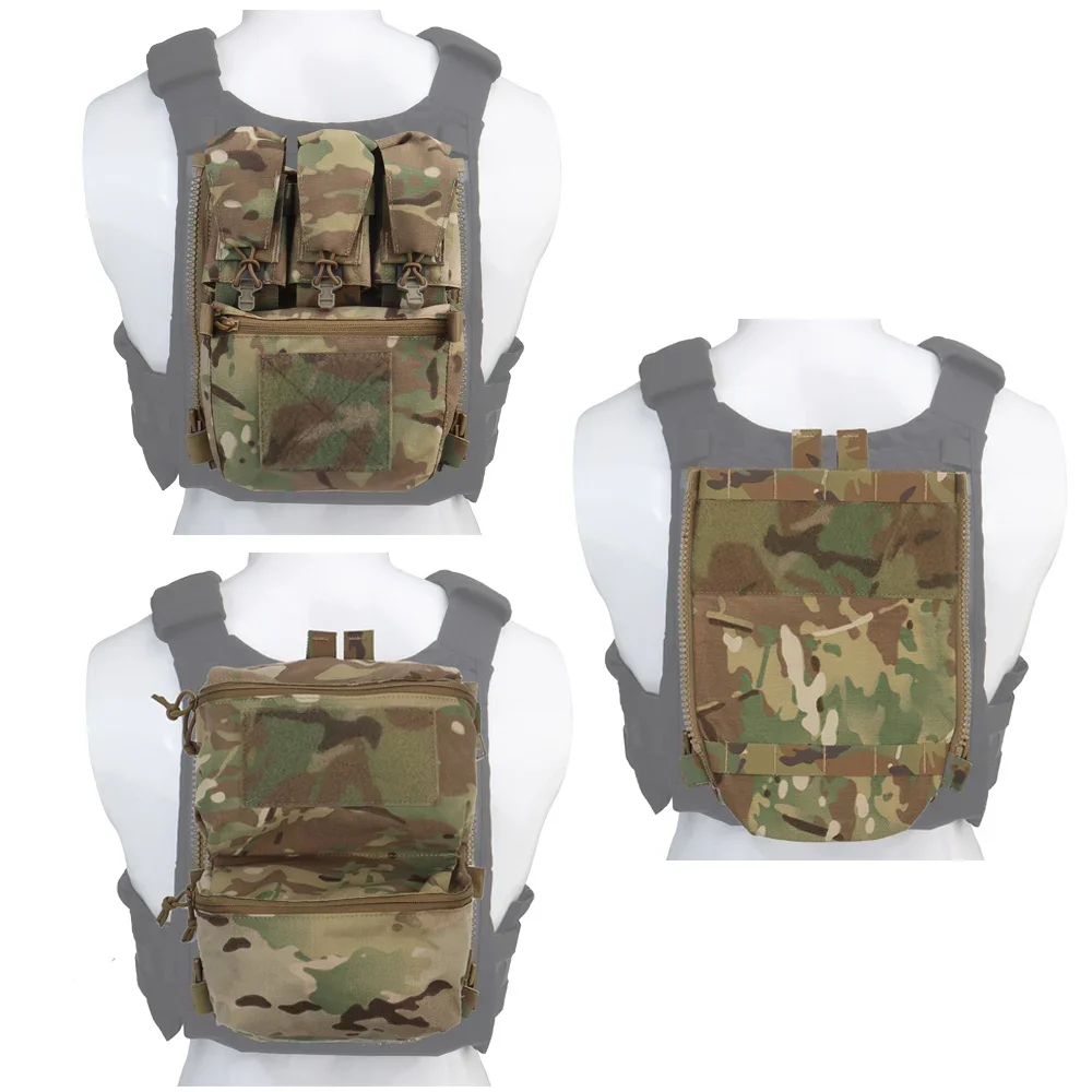 Tactical V5 FCPC Vest Backplate Supplement Sub-package Water Bag Double Pouch Triple Magazine Bags Hunting Vest Gear