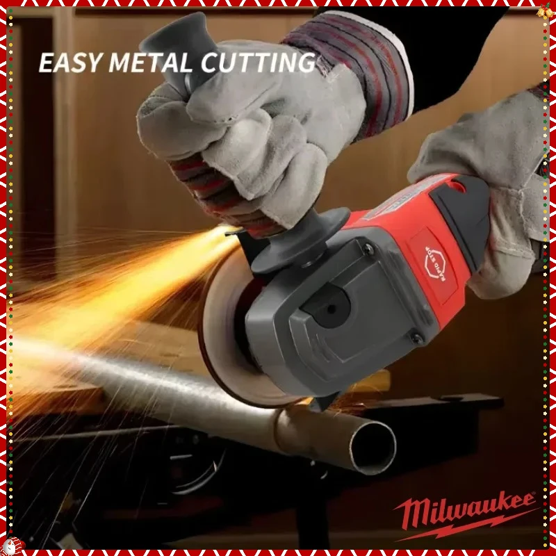 ミルウォーキー 125MM アングルグラインダー コードレス研磨切断機 グラインダー パドルスイッチ ノーロック ハイパワー電動工具
