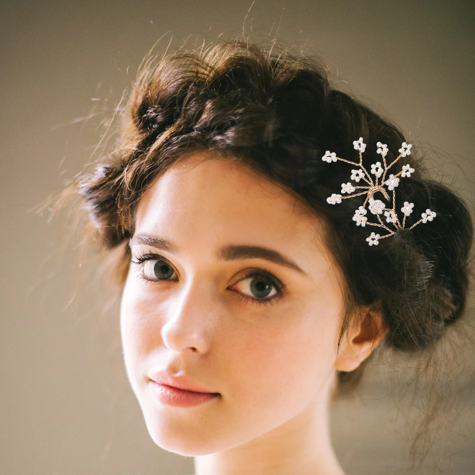 

5pcs Rice Bead Hair Pin Wedding Bridal Hairpins Zinc Alloy Bridesmaid Bun Decorations Bridal Headpiece Hair Clips For Women