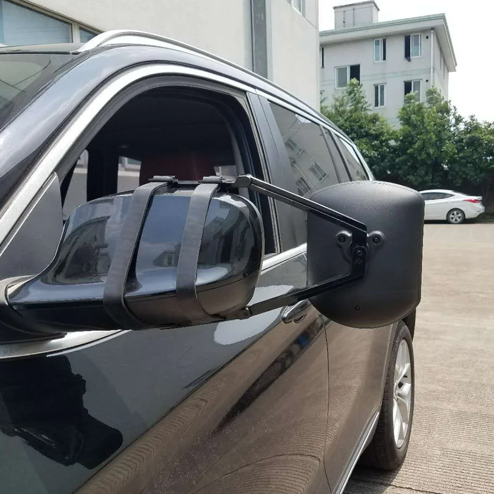 

Dual Adjustable Towing Mirror Extension for Car Truck Trailer Side View Enhancer Clamp-on Trailer Mirror Extensions