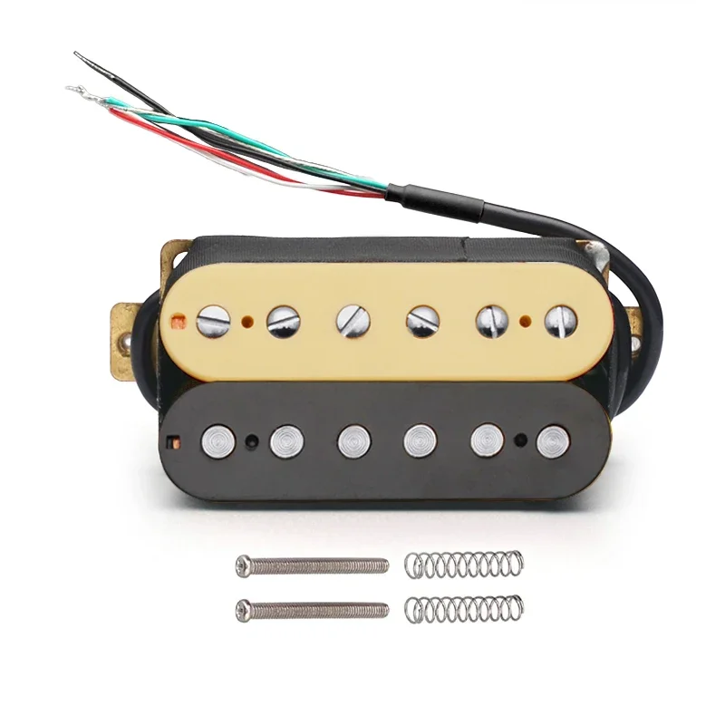 Electric Guitar Double Coil Humbucker Electric Guitar Pickup Four Conduct with Shield Bridge-15K or Neck-7.5K Pickup