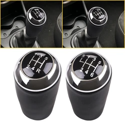 5/6-speed Gear Shift Knob For Mazda 3 BK BL CW 6 5 3Series CX-7 Mx-5 Leather Gear Lever Arm Head Ball Car Parts Shift Knob Black