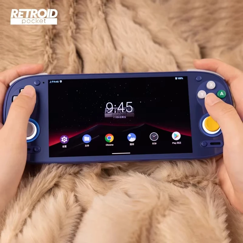 Retroid Pocket 5 Handheld Game Console Q Gaming Entertainment System Portable Classic Game Player with Dual Shock