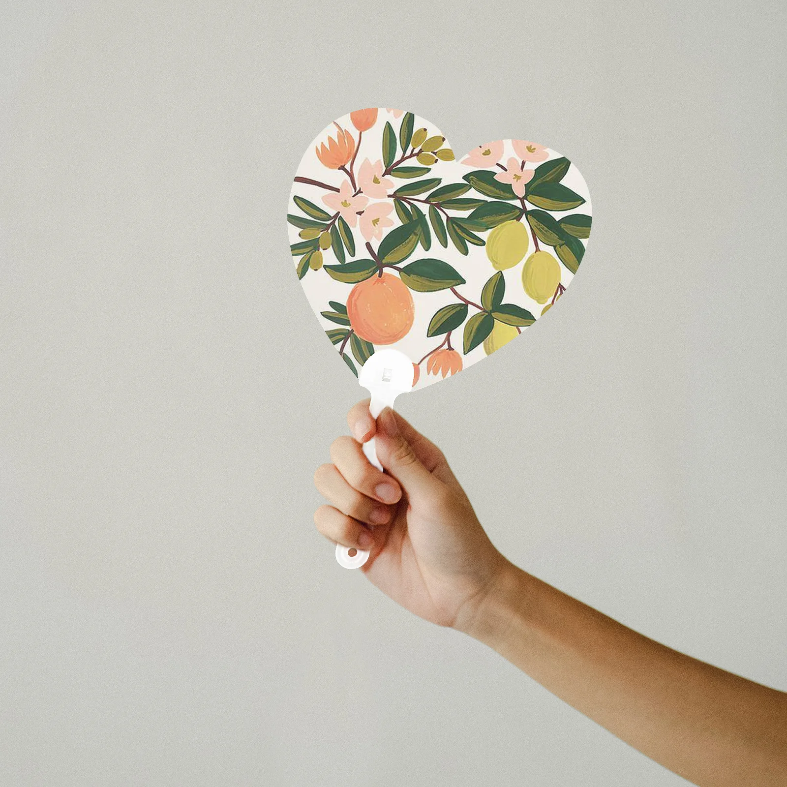 

50Pcs Handcrafted Blank Fans PVC DIY Creative Hand Graffiti Fans Kids Craft Supplies Portable Wear-Resistant Household Fan