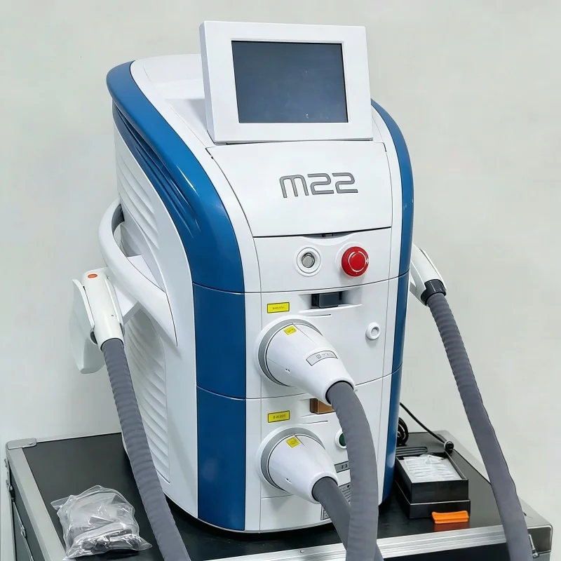 

Лазерный аппарат M22 IPL 2-в-1: OPT для омоложения кожи, E-light для удаления волос, лечение акне и сосудистых патологий, Nd:YAG лазер для удаления татуировок