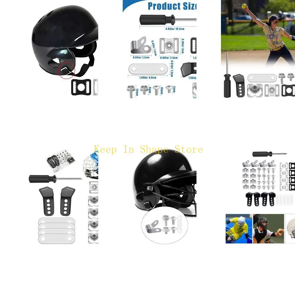 

U1JC 31 шт., комплекты для ремонта футбольных шлемов, запасные части для хоккейных шлемов, оборудование для ремонта шлемов для