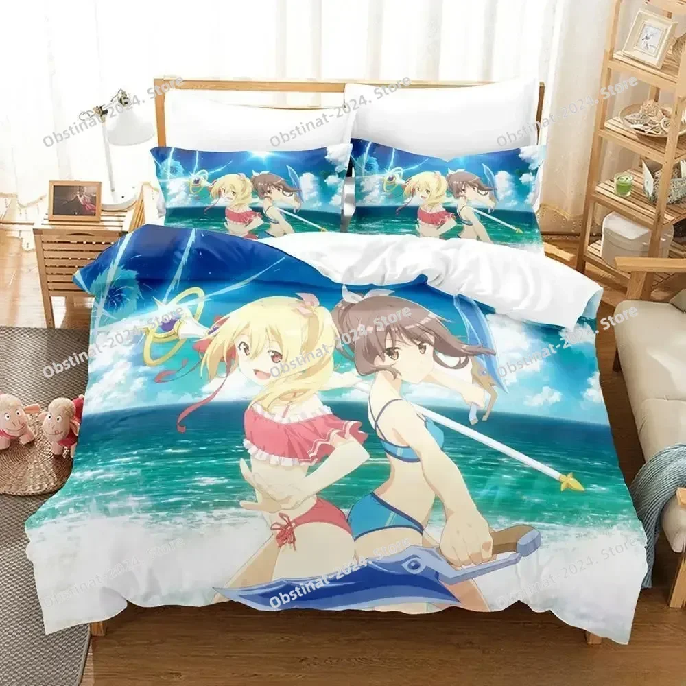 ثلاثية الأبعاد أنيمي BOFURI لا أريد أن أصلح، لذا سأحد أقصى دفاعي طقم سرير مفرد توأم كامل الملكة مقاس كينغ ناعم للبالغين والأطفال