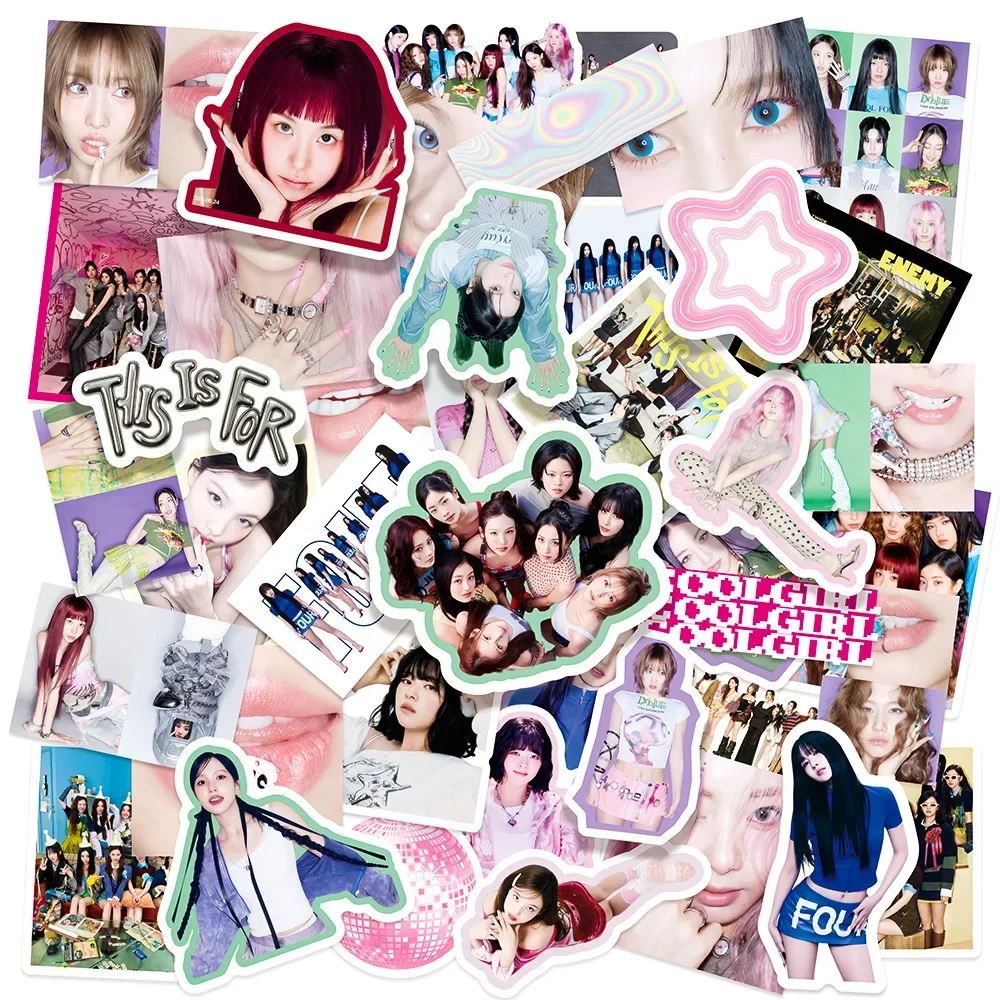50pcs TWICE This Is for Diy Waterproof Decorative Peripheral Stickers