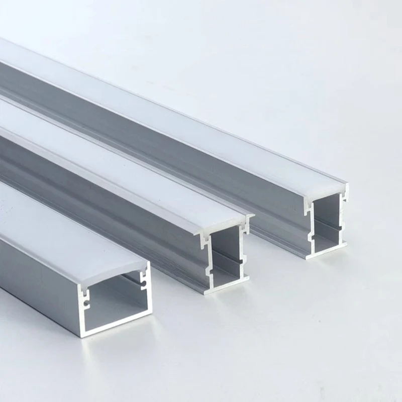 1M Embeddded Aluminum Profile For LED Strip Light Underground Linear Lamp Living Room Surface Mounted Bar Strip Lights