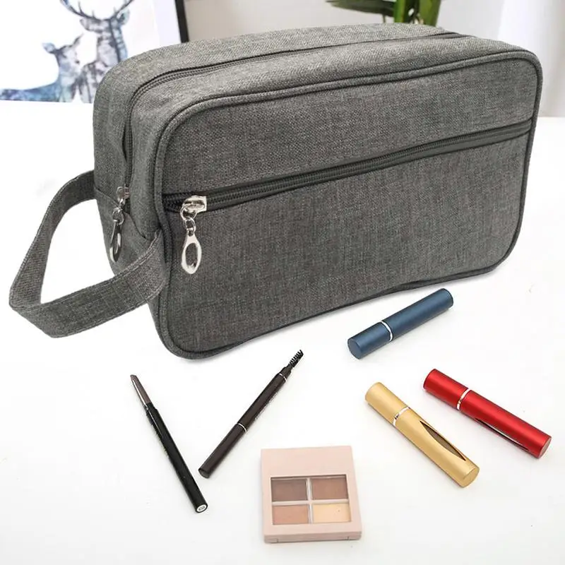 Travel Bathroom Bag Water Resistant Toiletry Bag For Men Compact Travel Toiletry Bag Organizer Perfect For Business Vacation