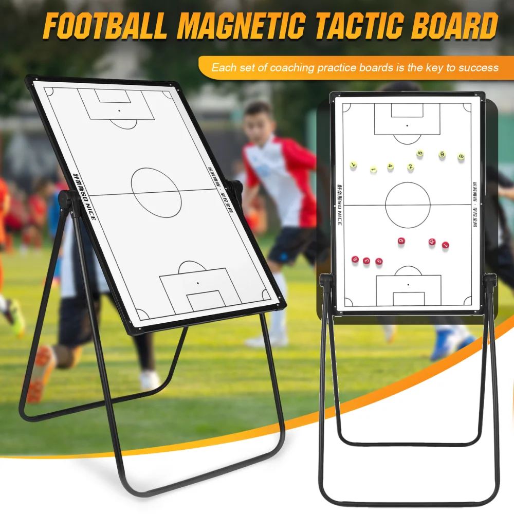 35X24in السبورة البيضاء المغناطيسية الدائمة مع علامات المغناطيسي القلم ممحاة ارتفاع قابل للتعديل أداة التدريب الأساسية للمدرب