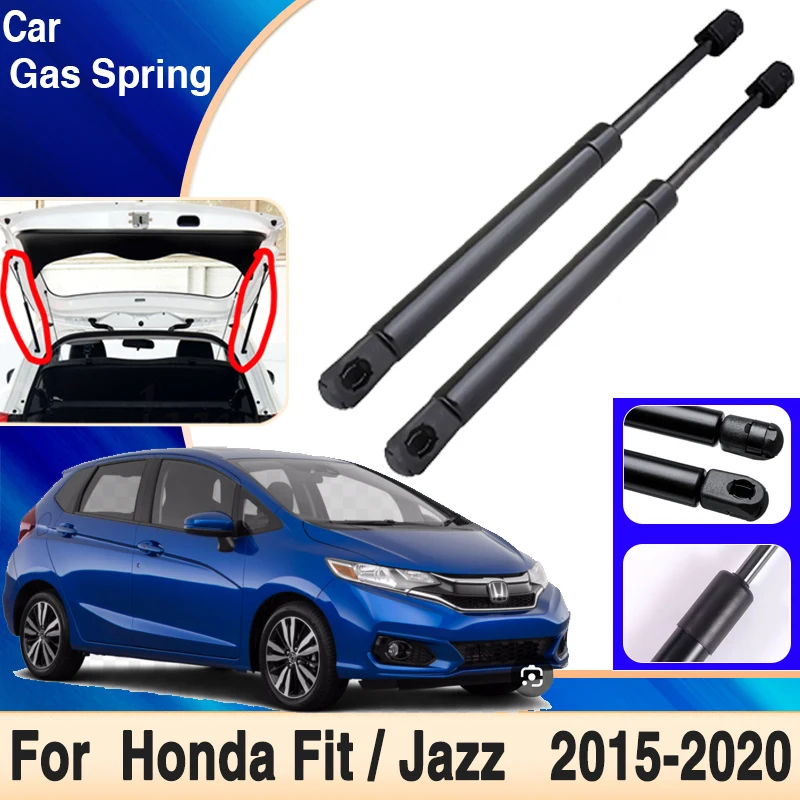 Dla Honda Fit Jazz drążek hydrauliczny 2015 ~ 2020 2018 2019 MK3 bagażnik samochodowy klapa tylna siłowniki pneumatyczne amortyzator wsporniki podnośników akcesoria samochodowe
