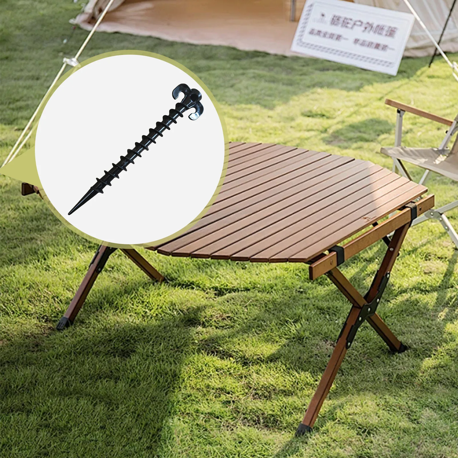 5/10/20 Stück Zeltheringe, robuste Bodenanker mit hervorragender Haltekraft, geeignet für Regenplanen, Wandern, Gartenarbeit – Detail 3
