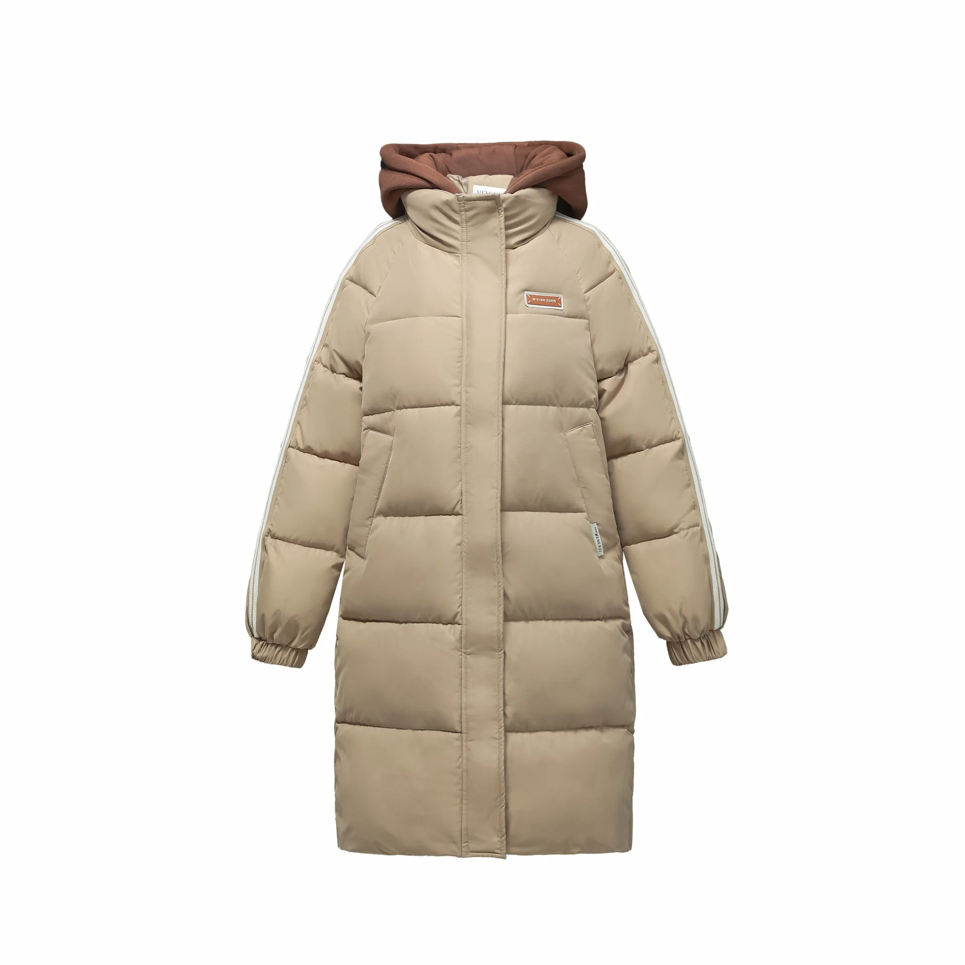 Women Down Cotton Jacket Winter 2024 Female Long Jacket Warm Coat Hooded Fake Two Piece New Parkas Snow Outwear Padded Coat