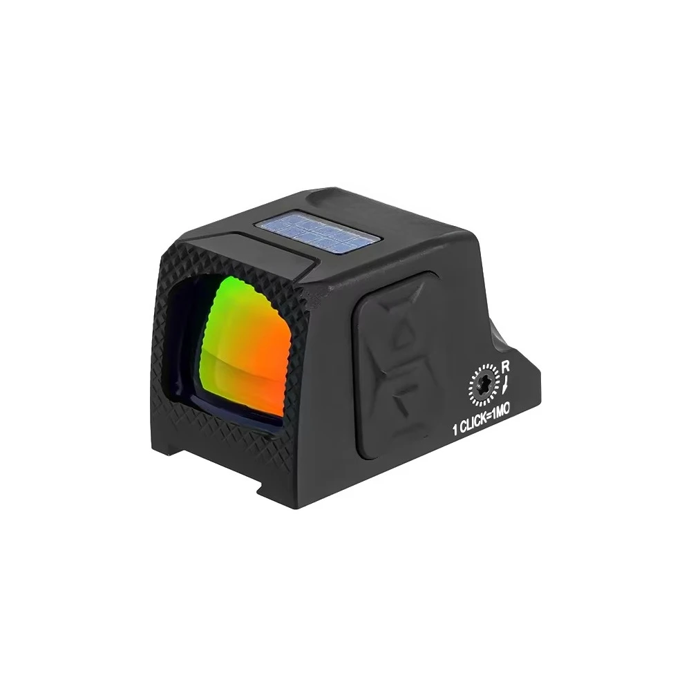 Solar Reflective Red Dot Scope,  Zero Adjustment Metal Housing Hunting Accessories