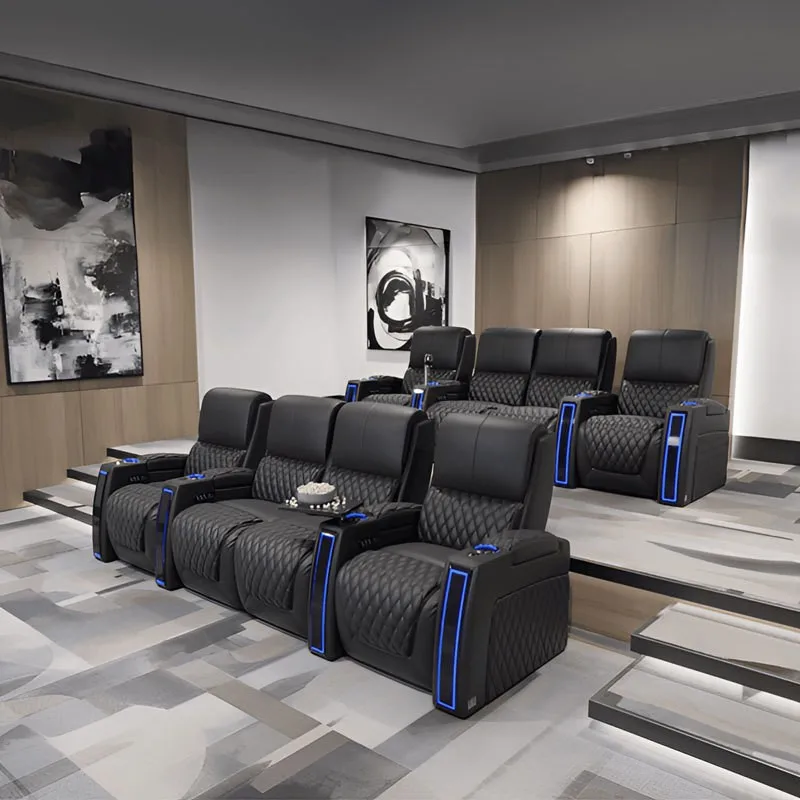 #Electric Recliner Sofa Leather Home Theater Seating Seats Versatile For Home Office Hotel School Dining Bedroom Wooden