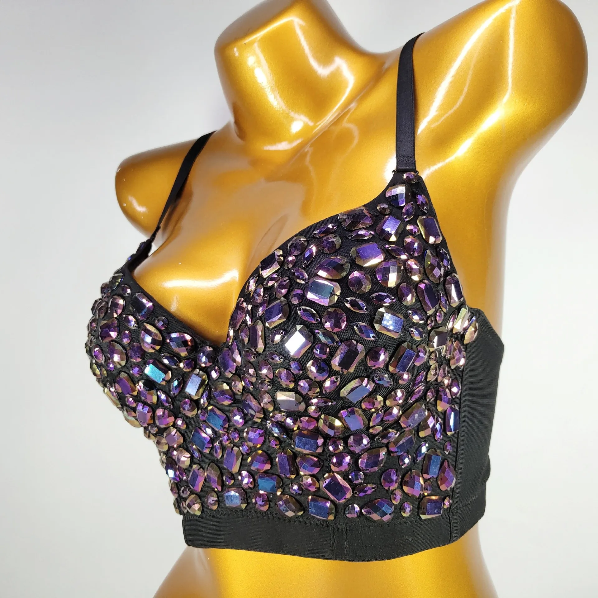 

Fashion Nightclub Sexy European and American Bare Back Underwear Beautiful Type Braces Vest Style Padded Bras Female Tube Top