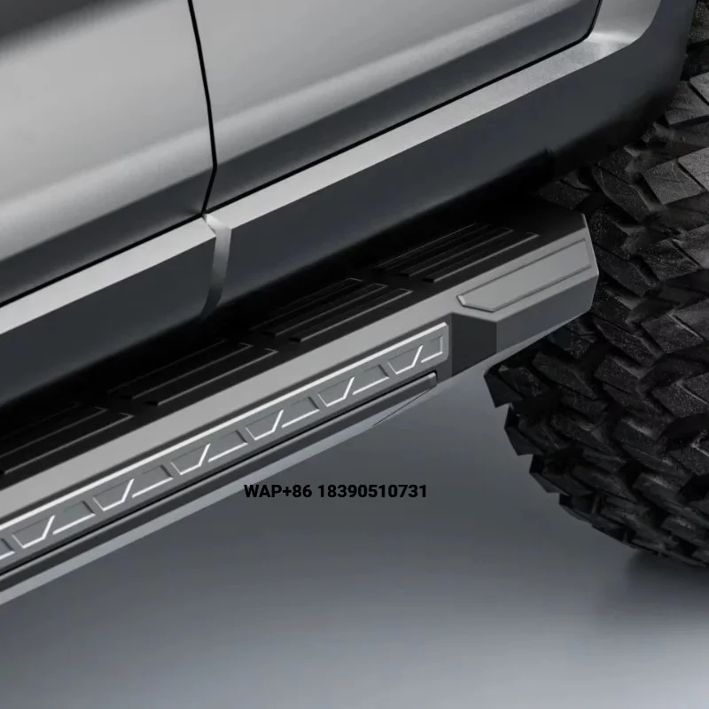 Off-Road Electric Side Steps - Long Version, Aluminum Alloy, All-Terrain Protection,