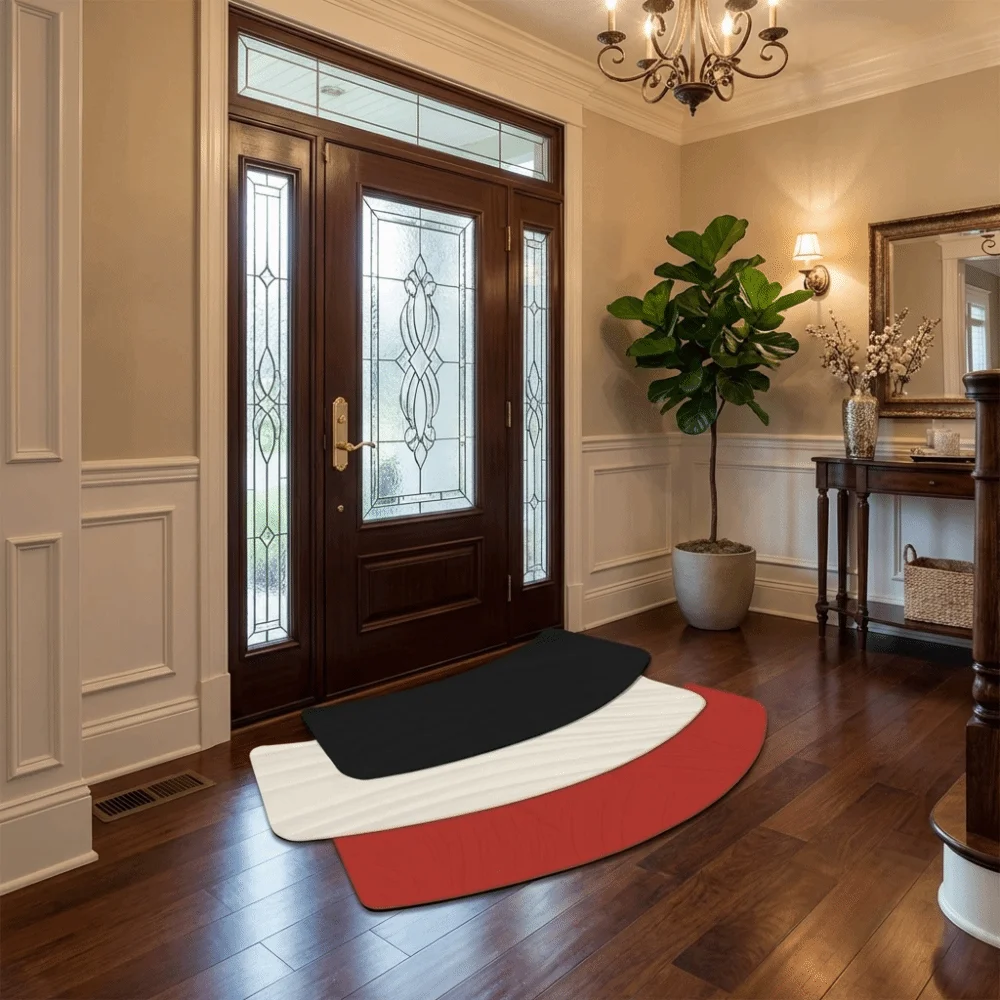 Creative Minimalist Diatom Mud Earth Floor Mat 2D Quick-Drying Oil Painting Style Mat Non-Slip Decorative Door Mat Door Entrance