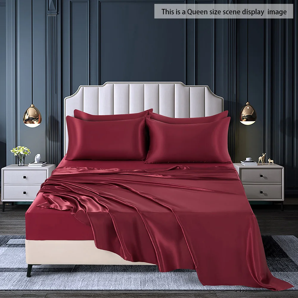 6-piece-set-high-end-cool-and-silky-sheets-1-bedsheet-1-fitted-sheet-4-pillowcases-without-core-queen