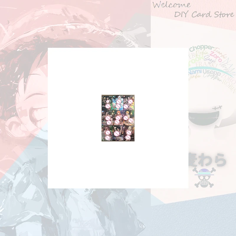 Anime One Piece Diy Homemade Color Flash Cards Monkey D Luffy Boa Hancock Nami Shanks Nico Robin Collection Cards Game Toys