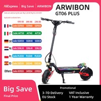 ARWIBON GT06 PLUS Electric Scooter For Adult 2400W Motor 52V 23.4AH E-Scooter 11 Inch Vacuum Off-Road Tires Off-Road Escooter