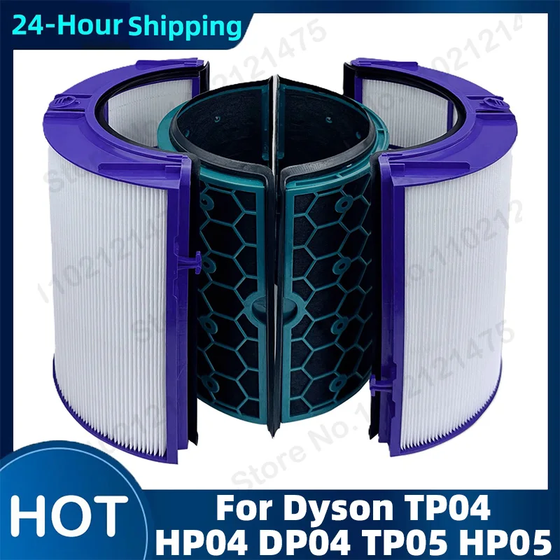 Air Purifier HEPA Filter Replacement Accessroies For Dyson HP04 TP04 DP04 TP05 DP05 Sealed 2 Stage Activated Carbon Filter Part
