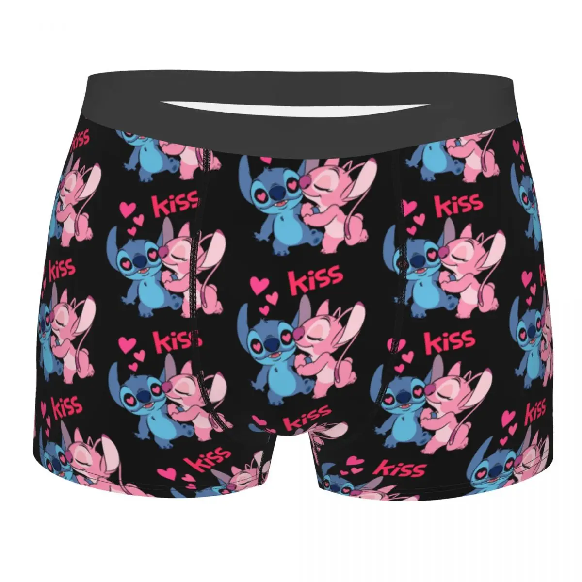 Custom Stitch Lion Cute boxer Shorts uomo Disney Movie slip intimo moda mutande