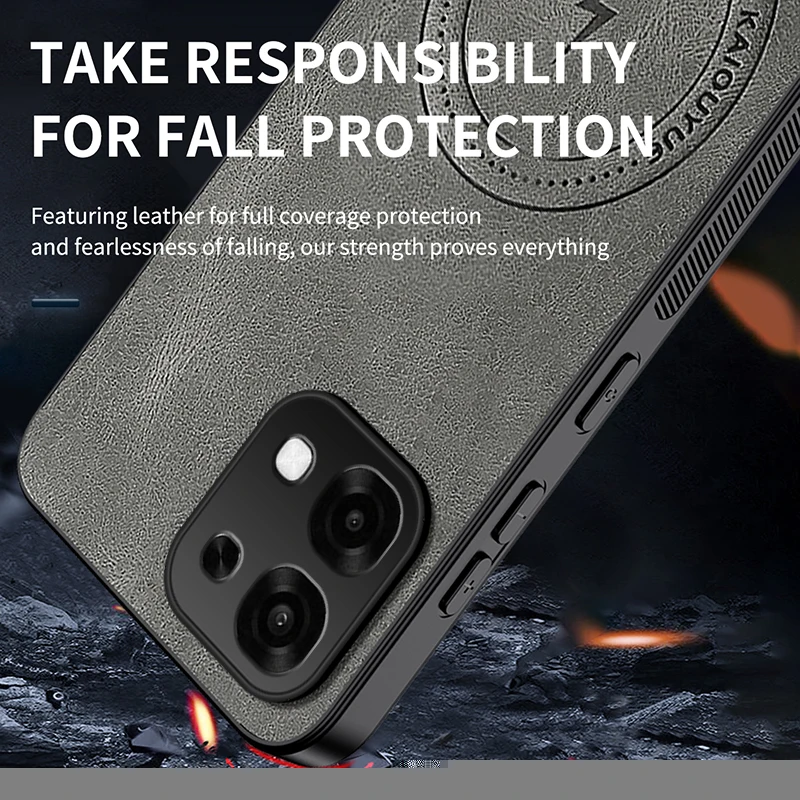 ل ممن لهم A6 برو 5G الغطاء الخلفي الجلد يشعر للصدمات كوكه الهاتف بو الجلود حالة لينة Fundas ل ممن لهم A6 برو