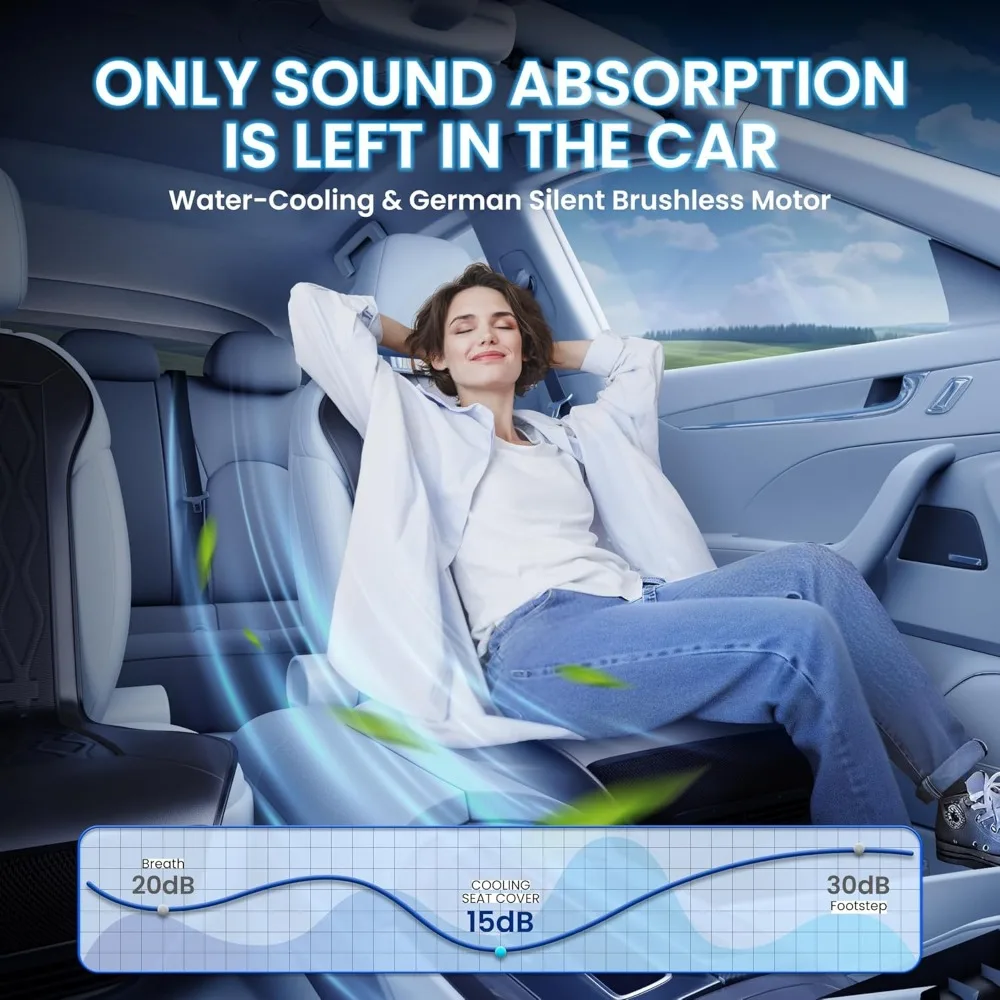 غطاء مقعد السيارة للتبريد، المقعد الأمامي، 12 فولت - 24 فولت، وسادة تبريد لمقعد السيارة بأشباه الموصلات مع 3 أوضاع لدرجة الحرارة، مبردات المقعد لسيارات الدفع الرباعي/T