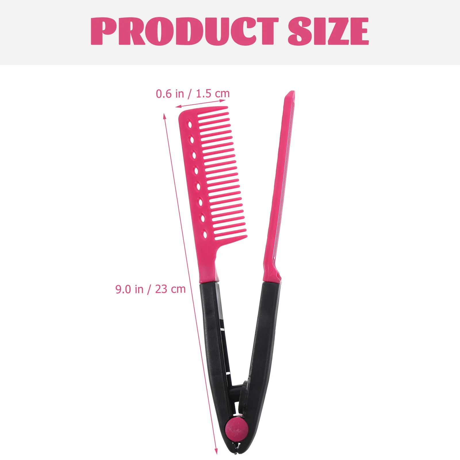 ポータブル V 字型ヘアストレートコーム耐久性のあるコンパクトサイズ旅行用ストレートコームサロンヘアストレートナーコーム