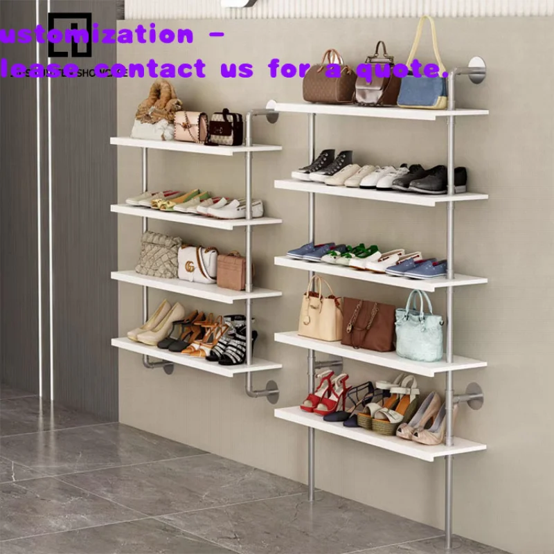 

Современный металлический стенд для демонстрации обуви, для магазинов одежды и торговых центров.