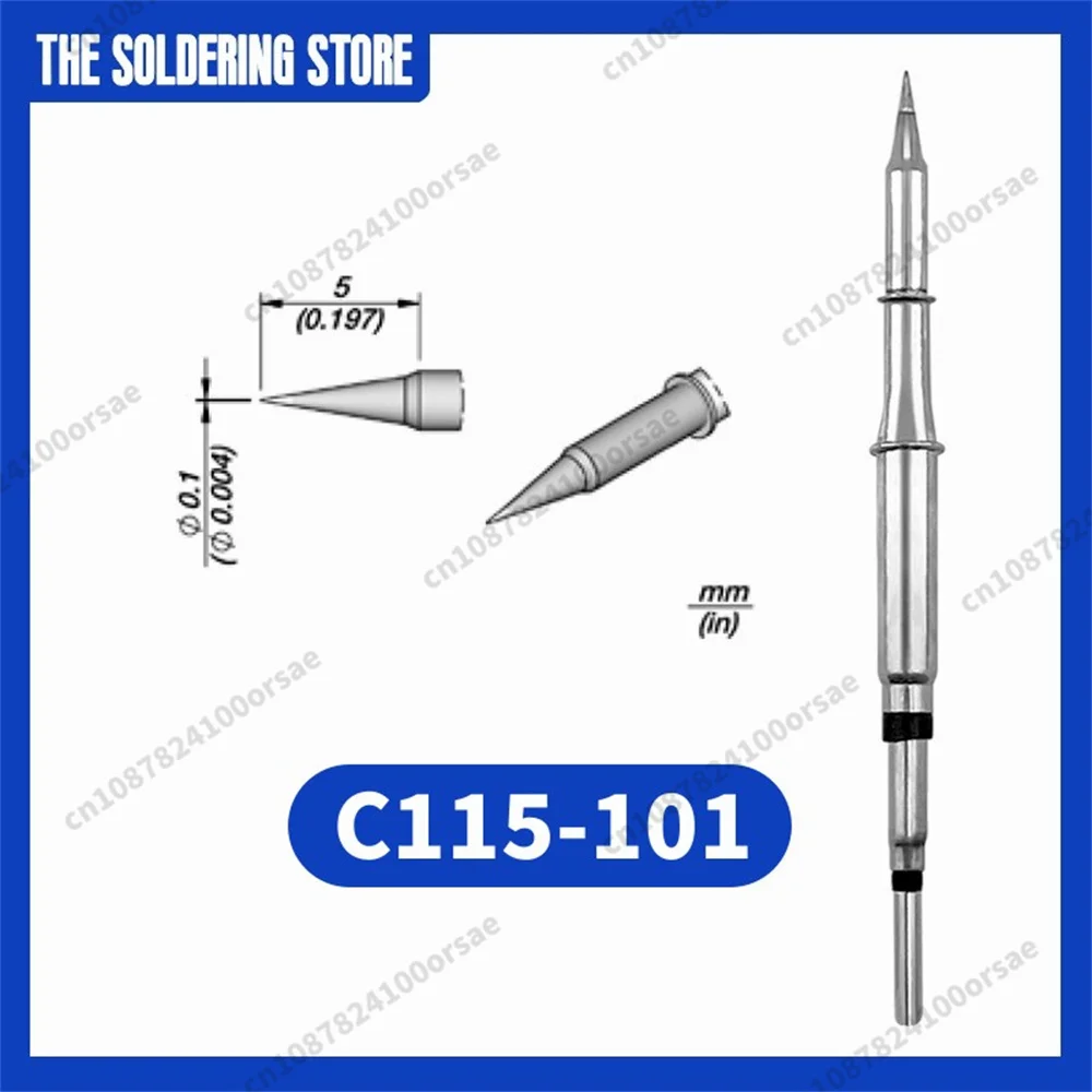 C115 101 Cartridge for JBC NASE/NANE SUGON AIFEN T115 Soldering Handle, жало C115 Tip Replacement Accessory Tool 126/103/106/107