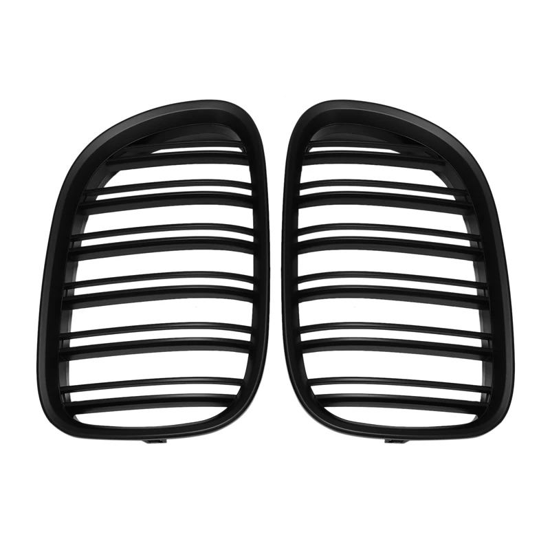 

Car Grille Matte Black Kidney Sport For-BMW 7 Series F02 10-15 Dual Slat 51117184151 51117184152