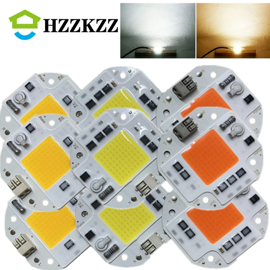 

LED Chip 100W 70W 50W COB for Spotlight Floodlight 220V 110V Integrated LED Light Beads Aluminum F5454 White Warm full spectrum