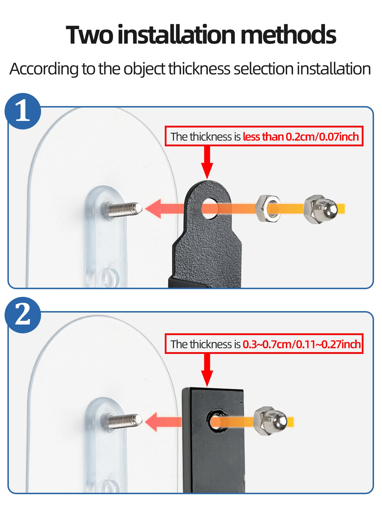 Strong double screw sticker screw adjustable non-punching waterproof kitchen screw hook bathroom accessories