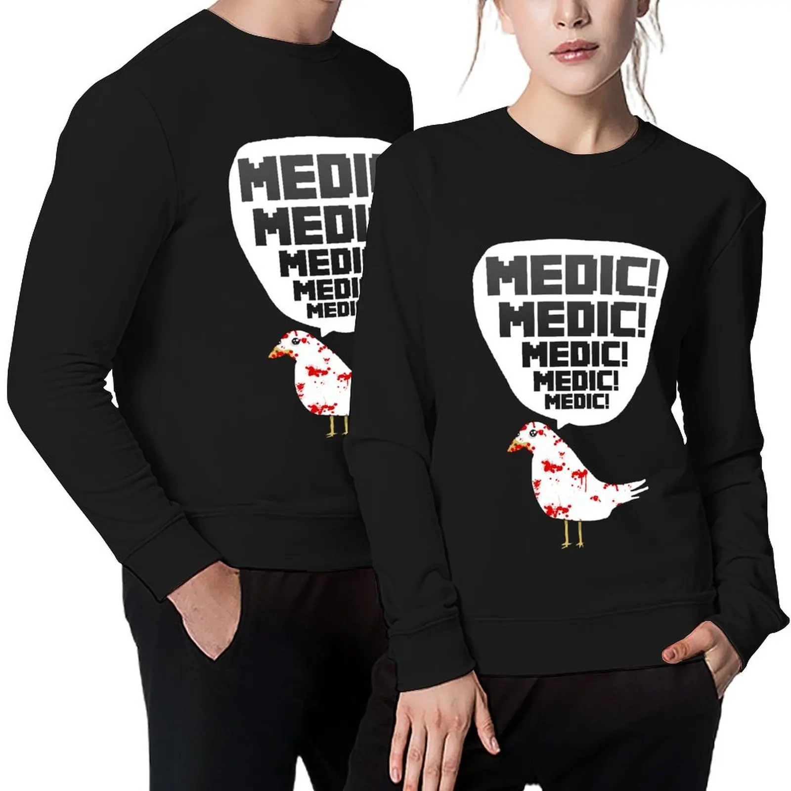 

TF2 pigeon - MEDIC! Pullover mens clothing men wear men's clothes autumn clothes aesthetic sweatshirts