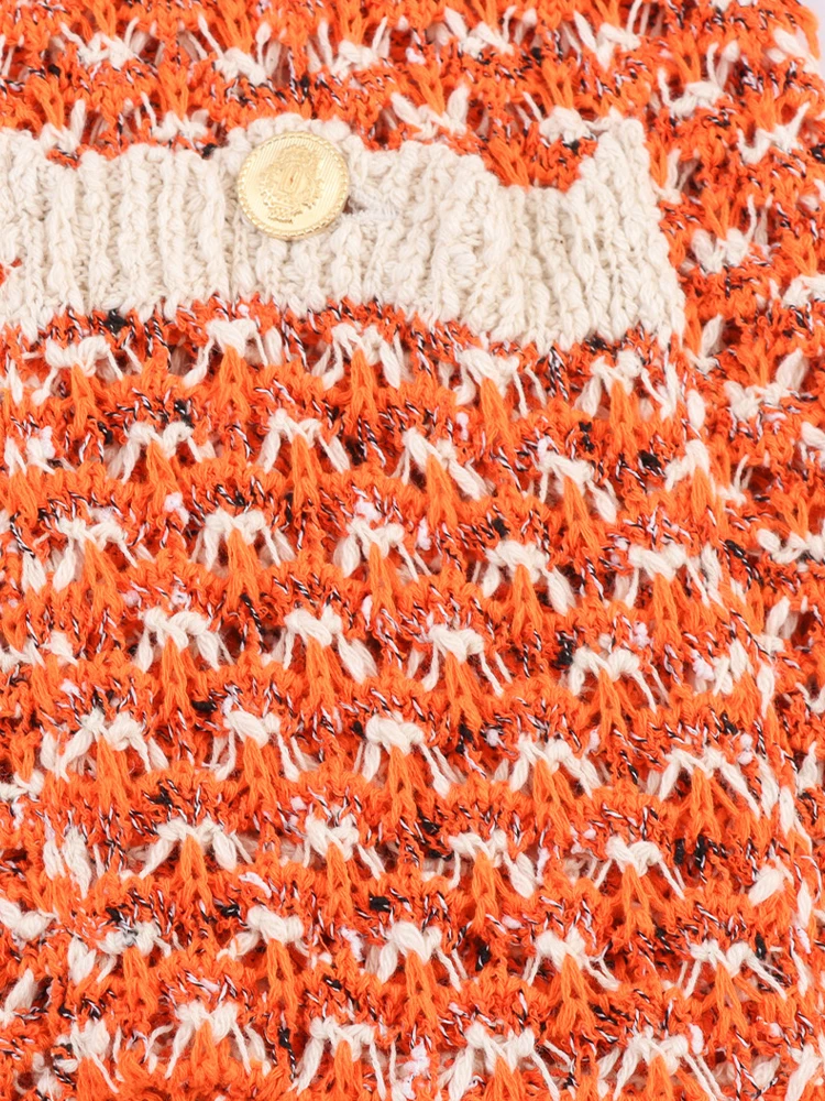 ヨーロッパとアメリカンスタイルの夏の新製品婦人服テクスチャードニットノースリーブラウンドネックミニドレス