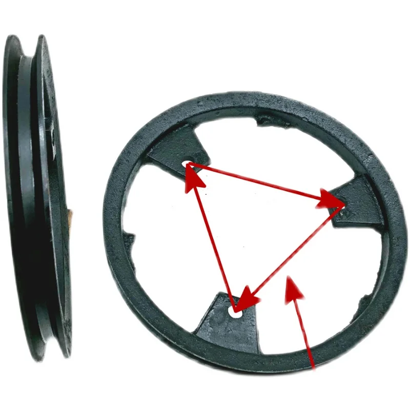 Double-Slot Belt Pulley without Base