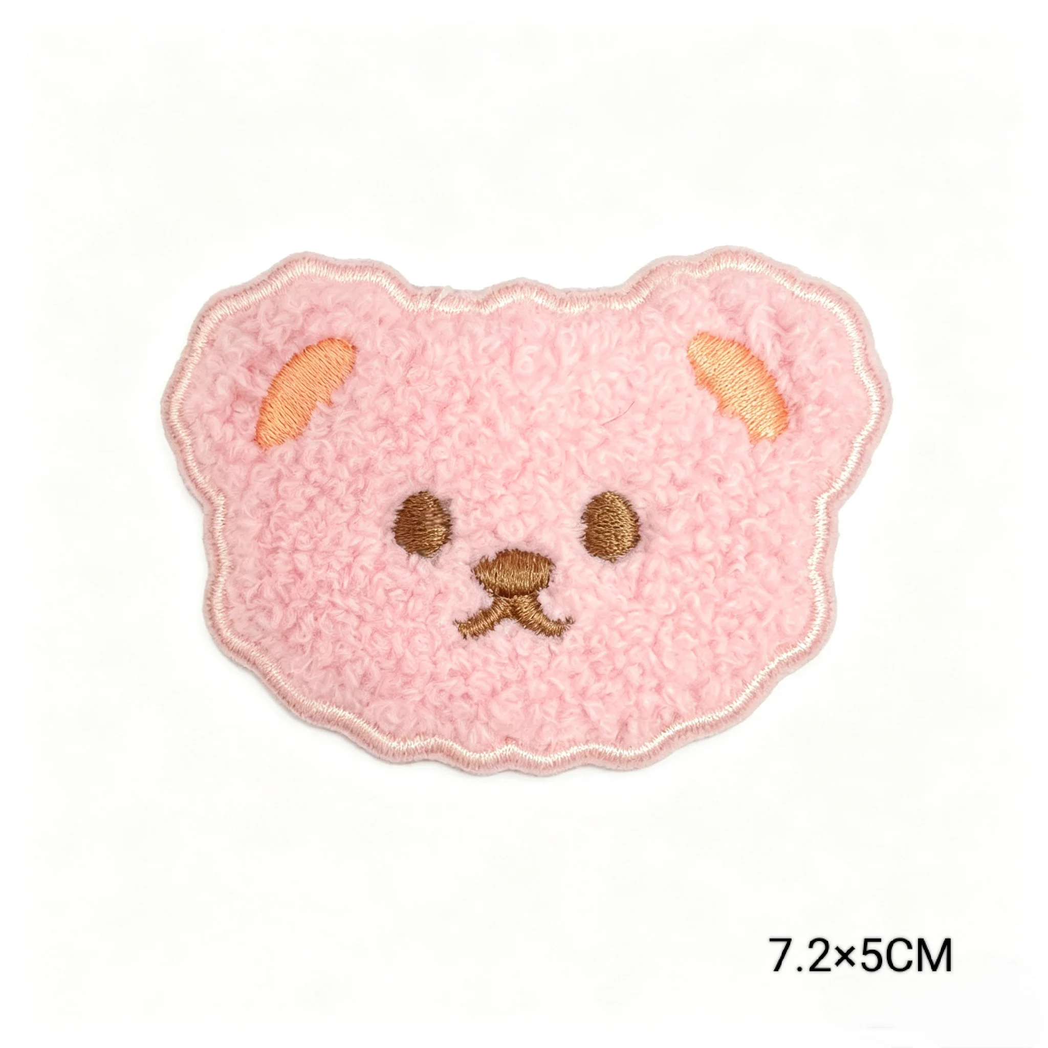 Cute Cartoon Bear Towel Embroidery Patches Iron On Appliques Clothes Hats Bags Jeans DIY Garment Decor Accessories