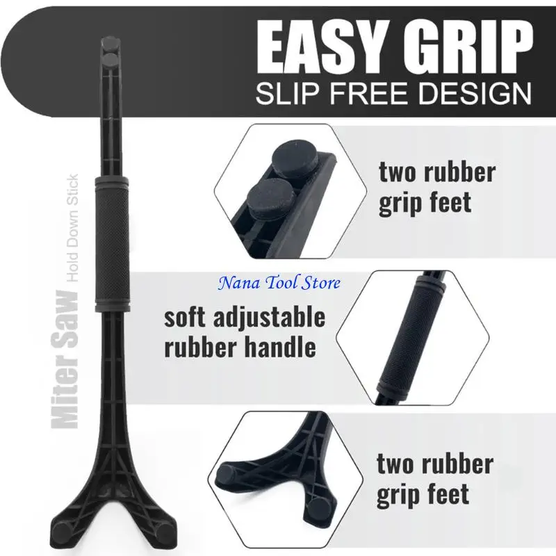 31GJ Portable Safety Push Block For Woodworkers Nonslip Handle Solid Construction Suitable With Various Chainsaws