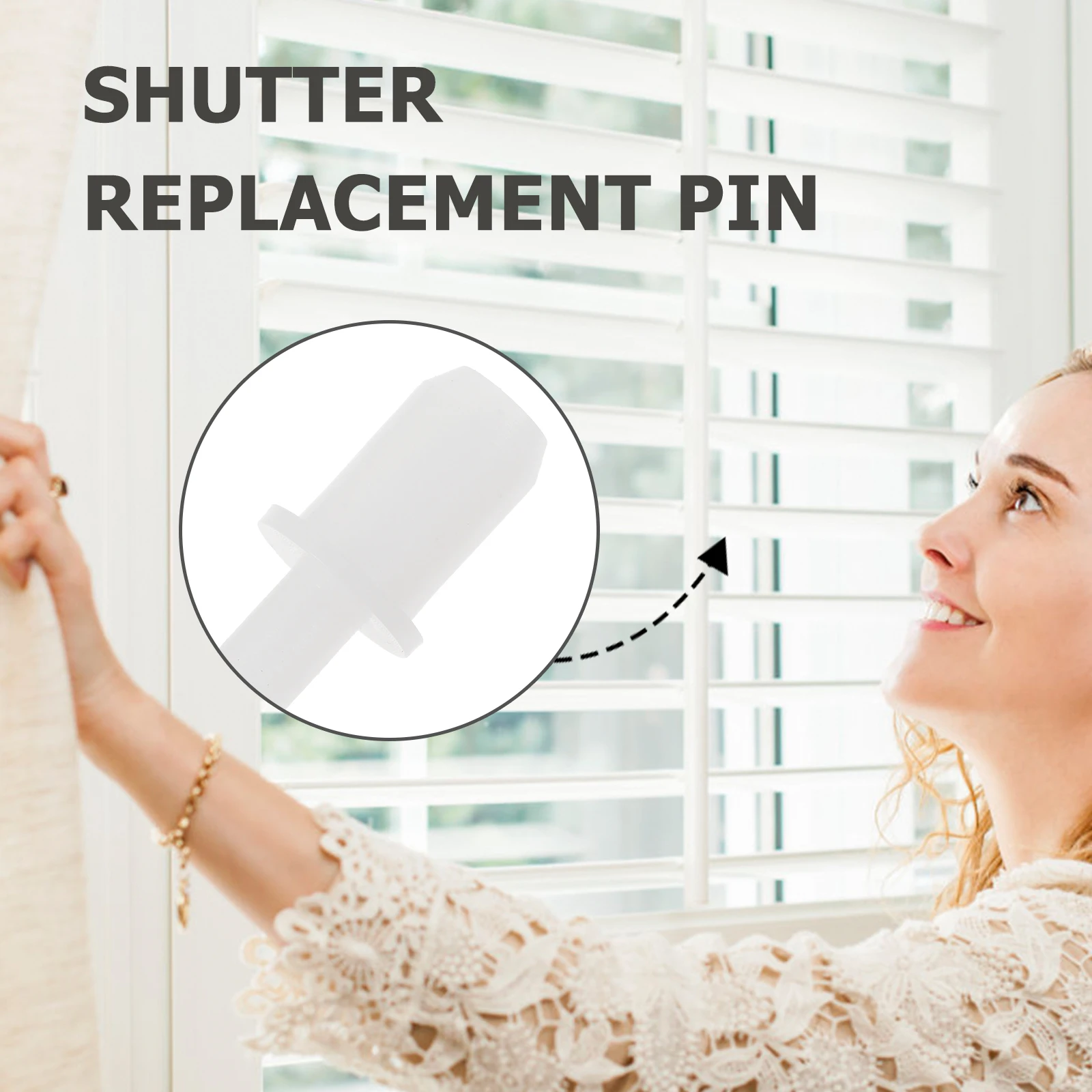 

60pcs Plastic Replacement Pin Durable Repair Tool Universal Telescopic Shutter Repair Pins Louvers Parts Shutter Fasteners