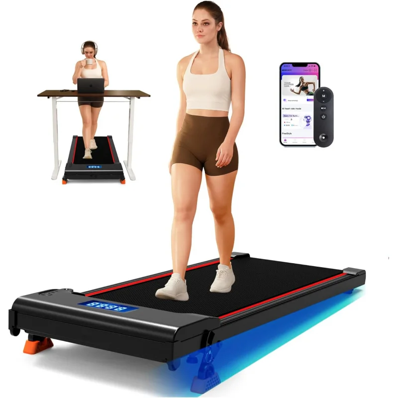 

Беговая дорожка NeoSilent Walking Pad с регулировкой угла наклона под столом, 4 уровня наклона до 9%, двигатель BLDC, увеличенная полоса для бега, управление через приложение и пульт ДУ, комплектация